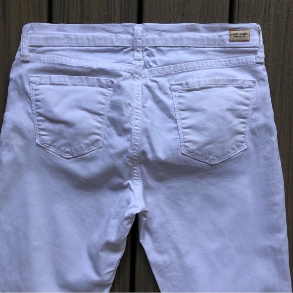 Angry Rabbit White Straight Leg Jeans Size 29 MADE IN THE USA - Picture 4 of 9